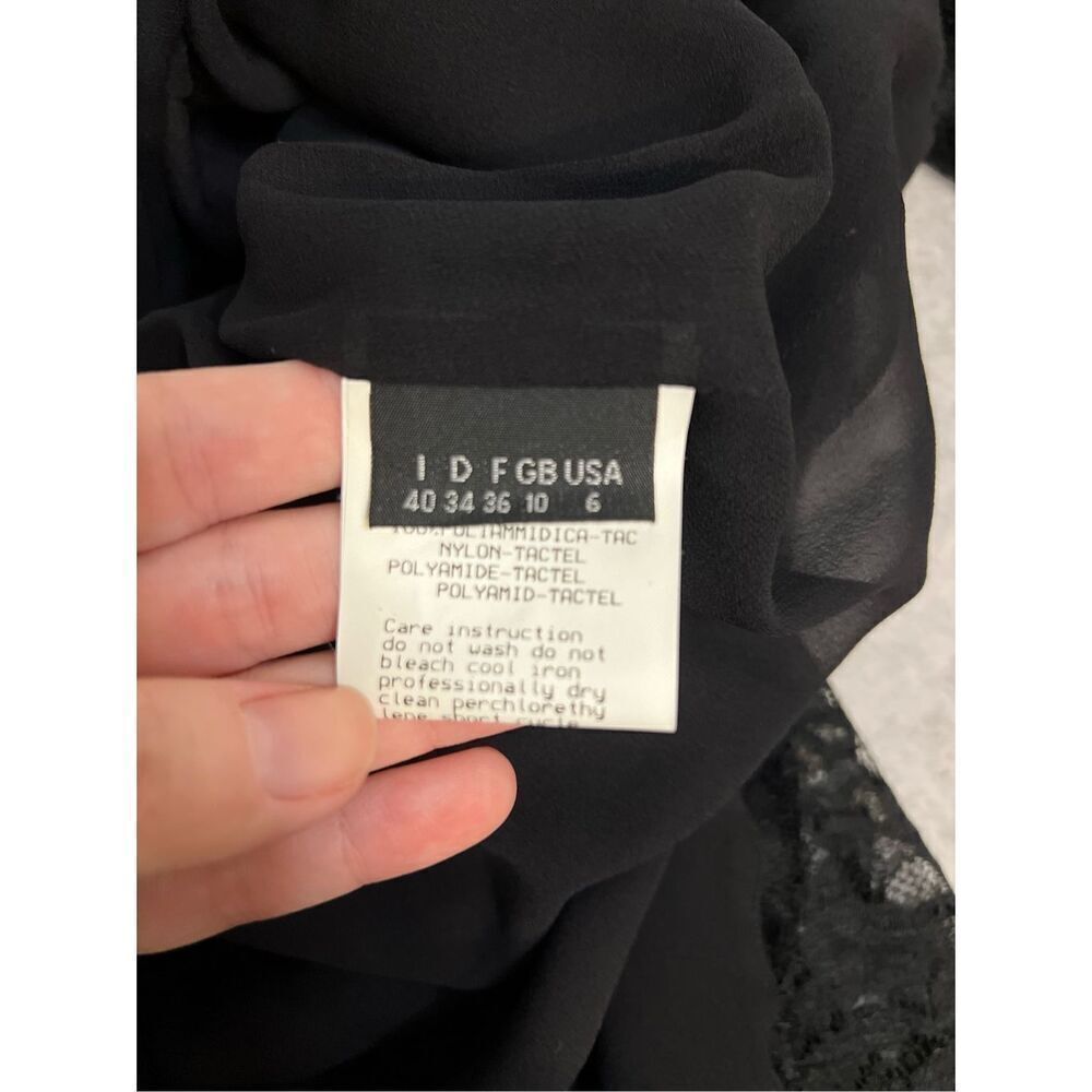 Valentino Night 100% Silk Lace Dress 6 Cocktail Date Night LBD - Picture 16 of 16